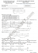 Đề thi thử tốt nghiệp THPT 2021 môn Toán cụm liên trường THPT - Quảng Nam