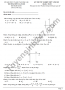 Đề tham khảo thi tốt nghiệp THPT năm 2021 môn Toán THPT Ea H'Leo