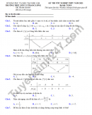 Đề tham khảo thi tốt nghiệp THPT 2021 môn Toán THPT DTNT N'Trang Lơng