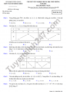 Đề thi thử tốt nghiệp THPT 2021 THPT Nguyễn Đình Chiểu môn Toán