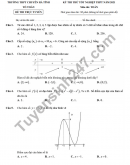 Đề thi thử tốt nghiệp THPT 2021 THPT chuyên Hà Tĩnh môn Toán