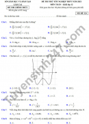 Đề thi thử môn Toán tốt nghiệp THPT 2021 tỉnh Lào Cai - Có đáp án