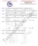 Đề thi thử tốt nghiệp THPT 2021 tỉnh Lai Châu môn Toán