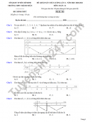 Đề KSCL lớp 12 lần 4 năm 2021 môn Toán THPT Thành Nhân - có đáp án