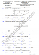 Đề thi thử tốt nghiệp THPT 2021 môn Toán lần 3 THPT Lê Lai - có đáp án