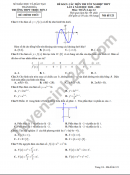 Đề KSCL thi tốt nghiệp THPT 2021-Toán lớp 12 THPT Triệu Sơn 3 lần 4
