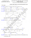 Đề thi thử tốt nghiệp THPT 2021 môn Toán THPT Lương Tài