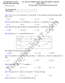 Đề thi thử tốt nghiệp THPT năm 2021 môn Toán THPT Phố Mới
