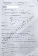Đáp án đề thi tốt nghiệp THPT môn Toán năm 2021 - Mã đề 121