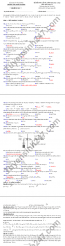 Đề thi học kì môn Hóa lớp 11 THPT Đoàn Thượng 2021
