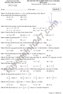 Đề thi thử tốt nghiệp THPT lần 1 năm 2022 - THPT Trần Phú môn Toán