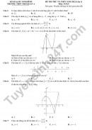 Đề thi thử tốt nghiệp THPT môn Toán 2022 - THPT Nho Quan A lần 1
