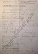 Đề thi giữa kì 2 môn Toán 2022 lớp 8 - THCS Nam Hồng