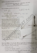 Đề thi giữa kì 1 môn Toán 9 năm 2022 - Quận 8