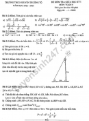 Đề giữa kì 1 lớp 9 môn Toán - THCS Nguyễn Trường Tộ 2022