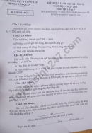 Đề thi cuối kì 1 môn Lý lớp 9 - Sở GDĐT Huyện Văn Quan năm 2022