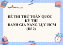 Đề thi thử đánh giá năng lực ĐHQG TPHCM số 2 - Tuyensinh247 (có đáp án)