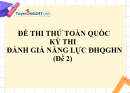 Đề thi thử đánh giá năng lực ĐHQG Hà Nội có đáp án - Tuyensinh247 số 2