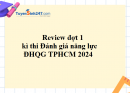 Review đợt 1 kì thi Đánh giá năng lực ĐHQG TPHCM 2024