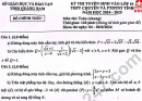 Đề thi vào lớp 10 THPT Chuyên và PTDTNT môn Toán 2024 - tỉnh Quảng Nam