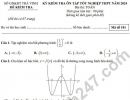Đề thi thử tốt nghiệp THPT môn Toán - Trà Vinh 2024
