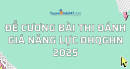 Đề cương bài thi Đánh giá năng lực ĐHQGHN 2025