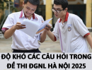 Độ khó các câu hỏi trong đề thi ĐGNL Hà Nội 2025