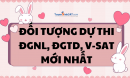 Đối tượng dự thi ĐGNL, ĐGTD, V-SAT mới nhất