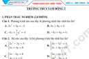 Đề thi giữa HK1 Toán lớp 9 - THCS Tam Đông 1 năm 2024 (Đề minh họa)