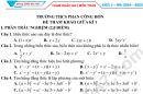 Đề thi giữa HK1 lớp 7 môn Toán 2024 - THCS Phan Công Hớn (Đề tham khảo)