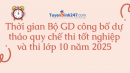 Thời gian Bộ GD công bố dự thảo quy chế thi tốt nghiệp và thi lớp 10 năm 2025