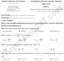 Đề thi giữa kì 1 lớp 11 môn Toán 2024 - THPT Bắc Yên Thành (Có đáp án)