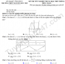 Đề thi thử tốt nghiệp THPT 2025 môn Toán - THPT Nguyễn Duy Thì (Có đáp án)