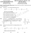 Đề thi cuối học kì 1 lớp 12 môn Toán năm 2024 - THPT Nguyễn Thái Bình