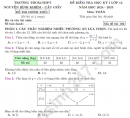Đề thi kì 1 môn Toán lớp 12 năm 2024 - THCS&THPT Nguyễn Bỉnh Khiêm (Có đáp án)