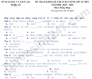 Đề thi thử vào lớp 10 môn tiếng Pháp - Nghệ An 2025