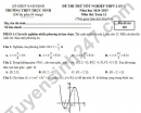 Đề thi thử tốt nghiệp THPT 2025 lần 1 môn Toán - THPT Trực Ninh (có đáp án)