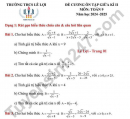 Đề cương ôn tập môn Toán 9 giữa kì 2 năm 2025 - THCS Lê Lợi