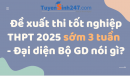 Đề xuất thi tốt nghiệp THPT 2025 sớm 3 tuần: đại diện Bộ GD nói gì?