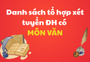 Danh sách tổ hợp có môn Văn xét tuyển Đại học - Mới nhất