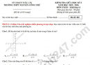 Đề giữa kì 1 lớp 12 môn Toán 2025 - THPT Nguyễn Công Trứ