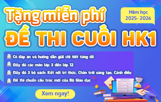 Tặng đề thi HK1