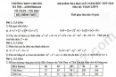 Đề thi HK 1 lớp 8 môn Toán 2025 - THPT Chuyên Amsterdam