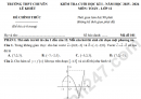 Đề thi HK1 môn Toán lớp 12 năm 2025 - THPT Chuyên Lê Khiết