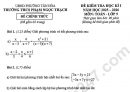 Đề thi kì 1 lớp 9 môn Toán 2025 - THCS Phạm Ngọc Thạch