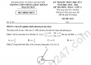 Đề thi học kì 1 lớp 11 môn Toán năm 2025 - THPT Phùng Khắc Hoan
