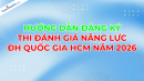 Video hướng dẫn đăng kí thi ĐGNL ĐHQG TPHCM 2026