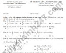 Đề thi thử TN THPT môn Toán 2026 - THPT Chuyên KHTN lần 1 (có đáp án)