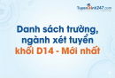 Danh sách trường, ngành xét tuyển khối D14 - Mới nhất