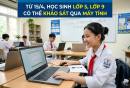 Từ 15/4, học sinh lớp 5, lớp 9 có thể khảo sát qua máy tính